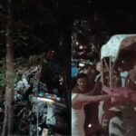 झांसी में बड़ा सड़क हादसा, महिला को बचाने के प्रयास में ट्रक पेड़ और खंभे से टकराया